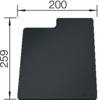 BLANCO 235900 krájecí podložka SITY Pad Lava grey šedo-černý plast