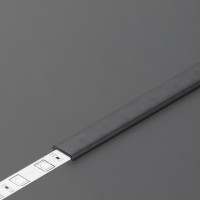 StrongLumio krycí lišta C2 k profilu Slim/Smart10 naklapávací černá 2000mm
