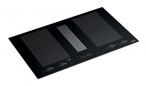 FRANKE Indukční deska s odsavačem par FMY 8391R HI černé sklo/bílá grafika