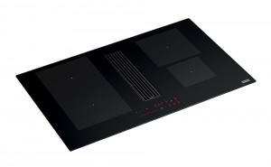 FRANKE Indukční deska s odsavačem par FMA 8381 HI černé sklo/bílá grafika