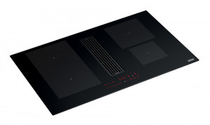 FRANKE Indukční deska s odsavačem par FMA 8381R HI černé sklo/bílá grafika