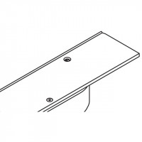 HAWA 24914 Folding Concepta 25 horní profil 2120mm pravý elox stříbrný