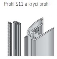 S-profil S11 stříbrný elox 2,7m