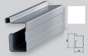 IC-10mm lišta svislá standard bílá 2,75m