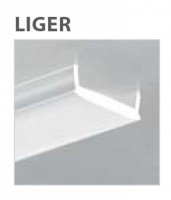 AL krycí profil Liger mléčný 1000mm