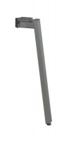 MILADESIGN stolová noha Mobilar M6301–N stříbrná