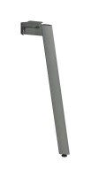 MILADESIGN stolová noha Mobilar M5401T–N stříbrná