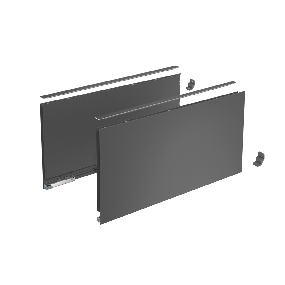 K-HETTICH komplet AvanTech YOU 251/550, antracit, 40 kg, A/SiSy, hmoždinka