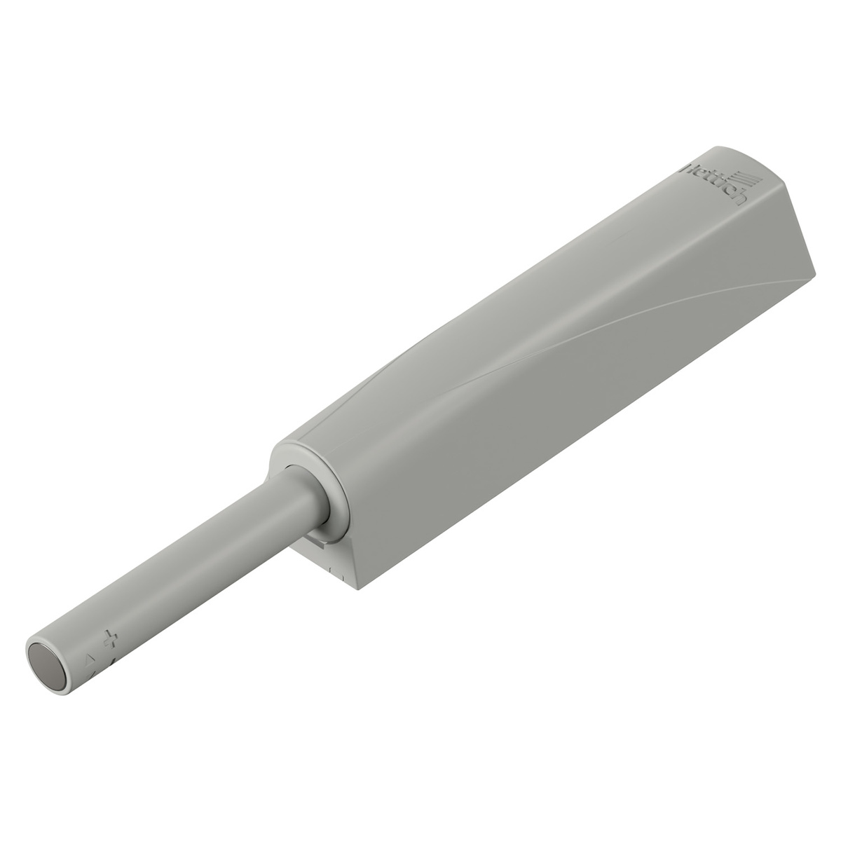 HETTICH 9375934 pístek PTO s čočkou, dlouhý, extra silný, s adaptérem, šedá