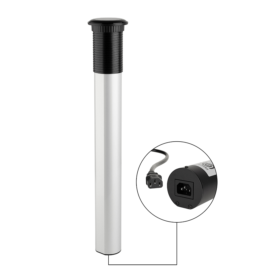 StrongPower elektricky výsuvná zásuvka 3x 230V SCH USB A+C bezdrát. nab stříbrná