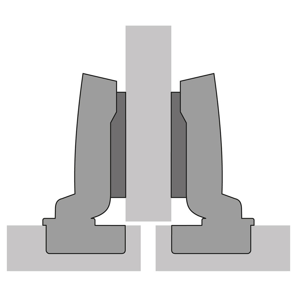 HETTICH 907121501 Sensys polonaložený TH52 eurošroub SiSy