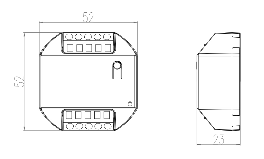 StrongLumio přijímač pro bezdrátové samonapájecí vypínače 12/24V 2PIN CCT