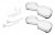 KES 235012 LeMans II koše Arena Classic 450mm pravý - bílé dno/reling stříbrný