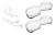KES 235017 LeMans II koše Arena Classic 600mm levý - bílé dno/reling stříbrný
